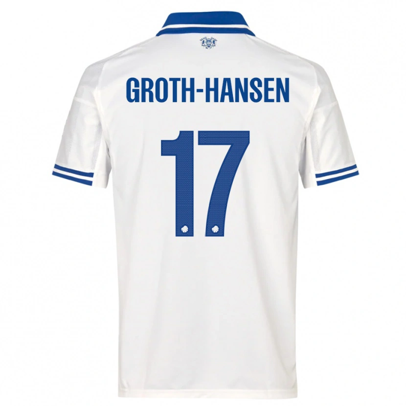 Danxen Herren Paula Groth-Hansen #17 Weiß Blau Heimtrikot Trikot 2025/26 T-Shirt