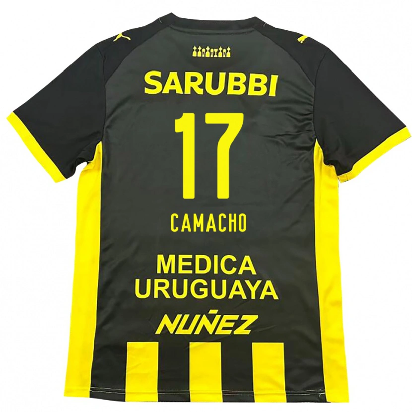 Danxen Herren Sebastián Camacho #17 Gelb Schwarz Heimtrikot Trikot 2025/26 T-Shirt
