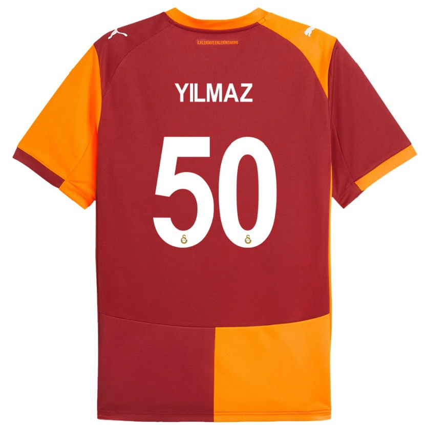 Danxen Herren Jankat Yılmaz #50 Rot Orange Heimtrikot Trikot 2025/26 T-Shirt