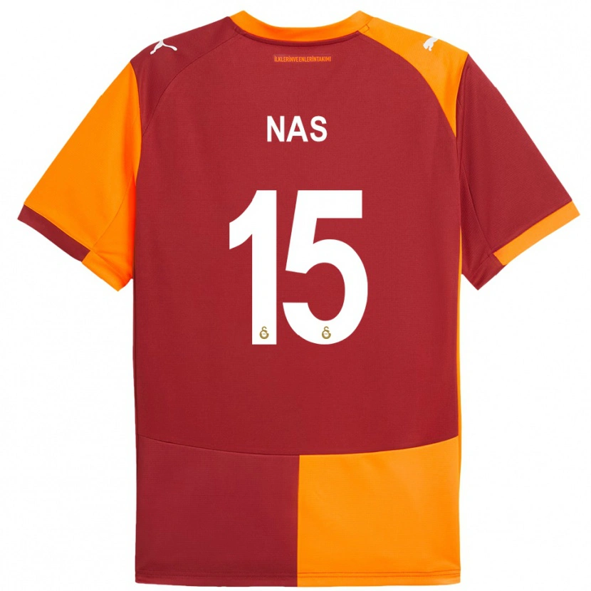 Danxen Herren Siraçhan Nas #15 Rot Orange Heimtrikot Trikot 2025/26 T-Shirt