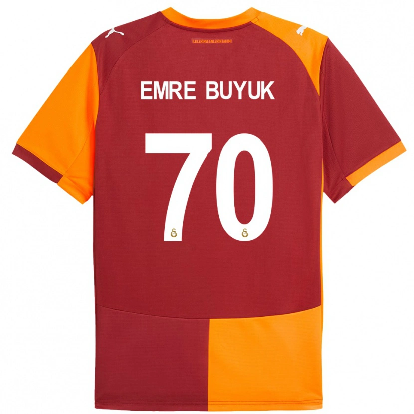 Danxen Herren Enes Emre Büyük #70 Rot Orange Heimtrikot Trikot 2025/26 T-Shirt