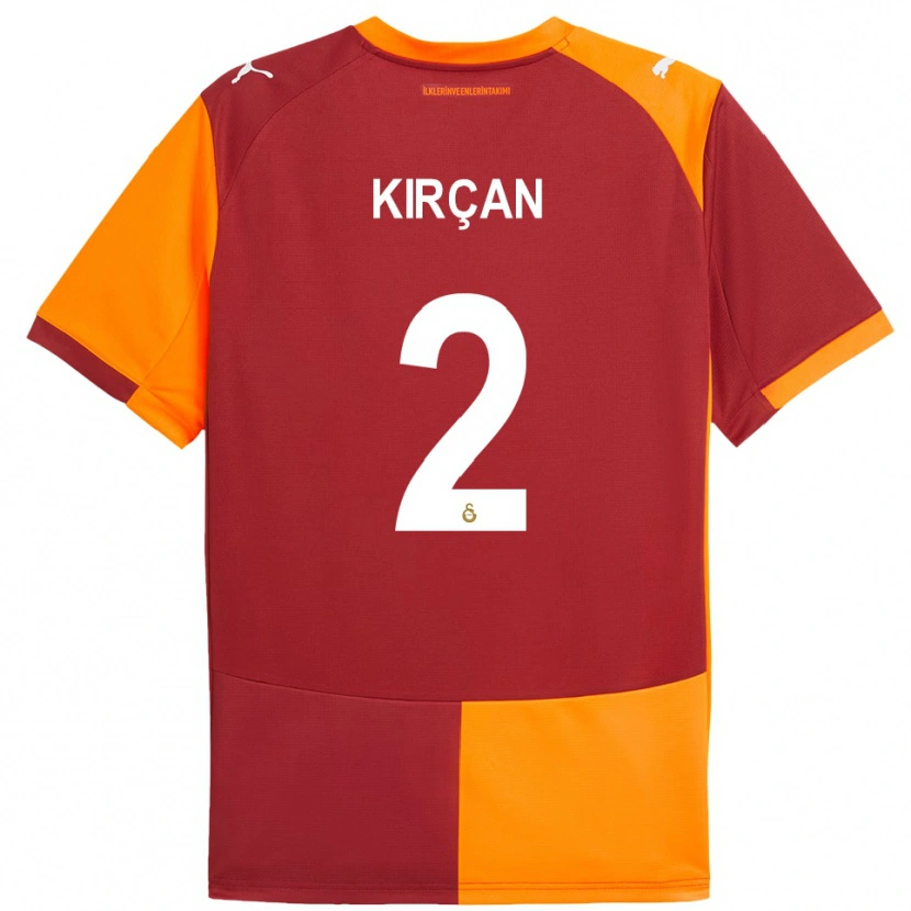 Danxen Herren Kerem Kırçan #2 Rot Orange Heimtrikot Trikot 2025/26 T-Shirt
