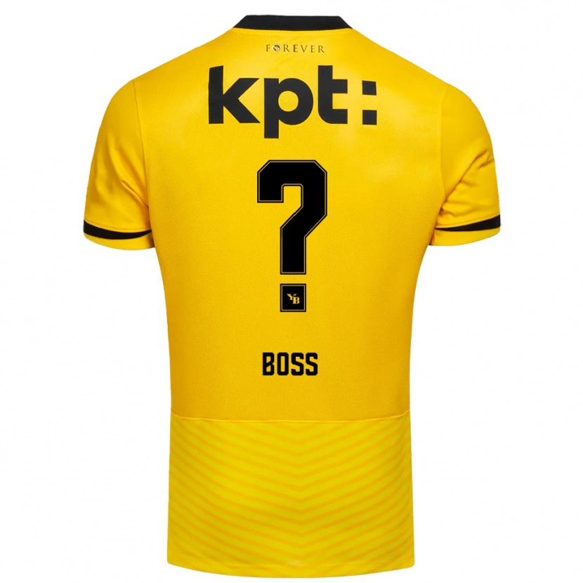Danxen Herren Robin Boss #0 Gelb Schwarz Heimtrikot Trikot 2025/26 T-Shirt
