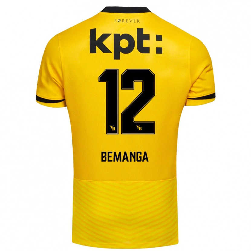 Danxen Herren Schilo Bemanga #12 Gelb Schwarz Heimtrikot Trikot 2025/26 T-Shirt