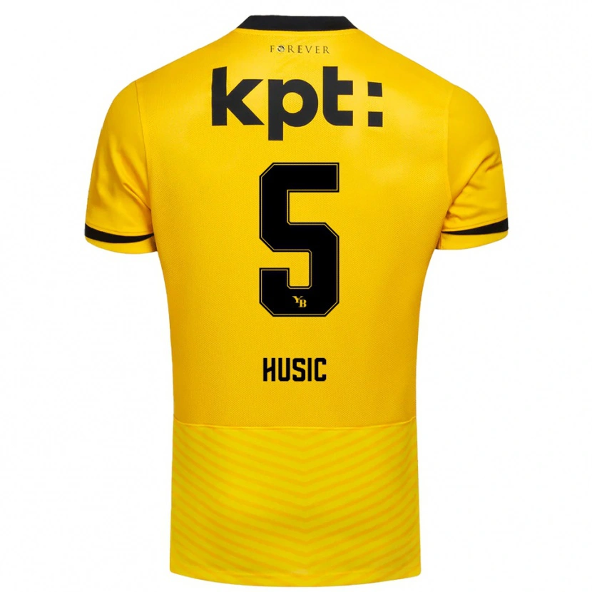 Danxen Herren Anel Husic #5 Gelb Schwarz Heimtrikot Trikot 2025/26 T-Shirt