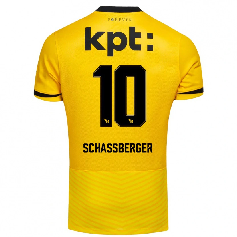 Danxen Herren Julia Schassberger #10 Gelb Schwarz Heimtrikot Trikot 2025/26 T-Shirt