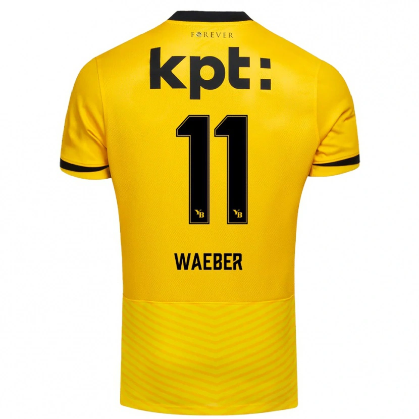 Danxen Herren Stéphanie Waeber #11 Gelb Schwarz Heimtrikot Trikot 2025/26 T-Shirt