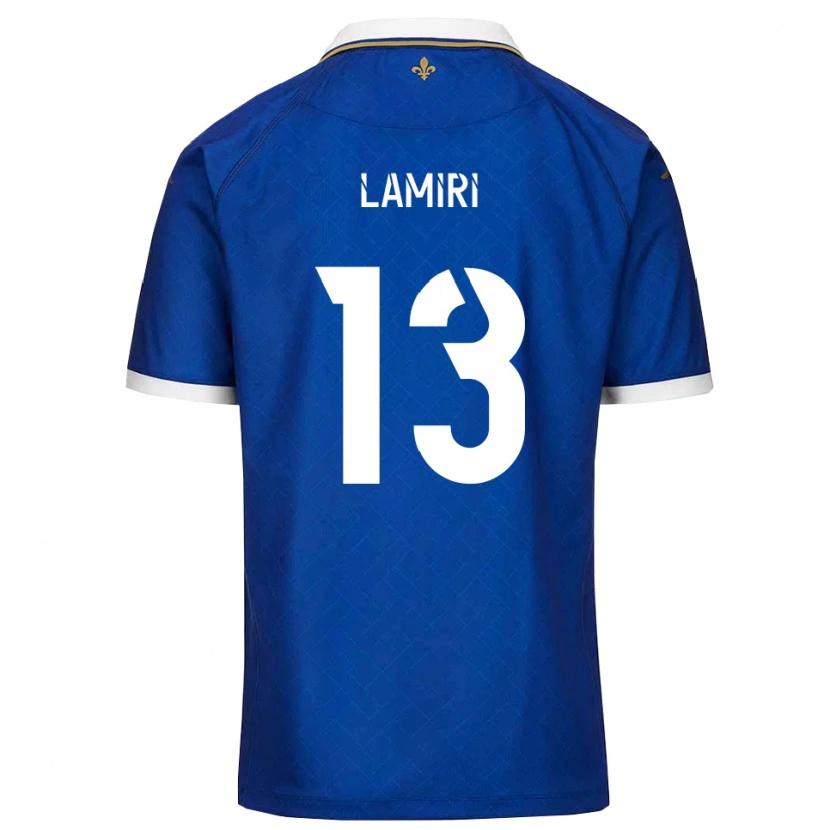 Danxen Herren Nadil Lamiri #13 Blau Gold Heimtrikot Trikot 2025/26 T-Shirt