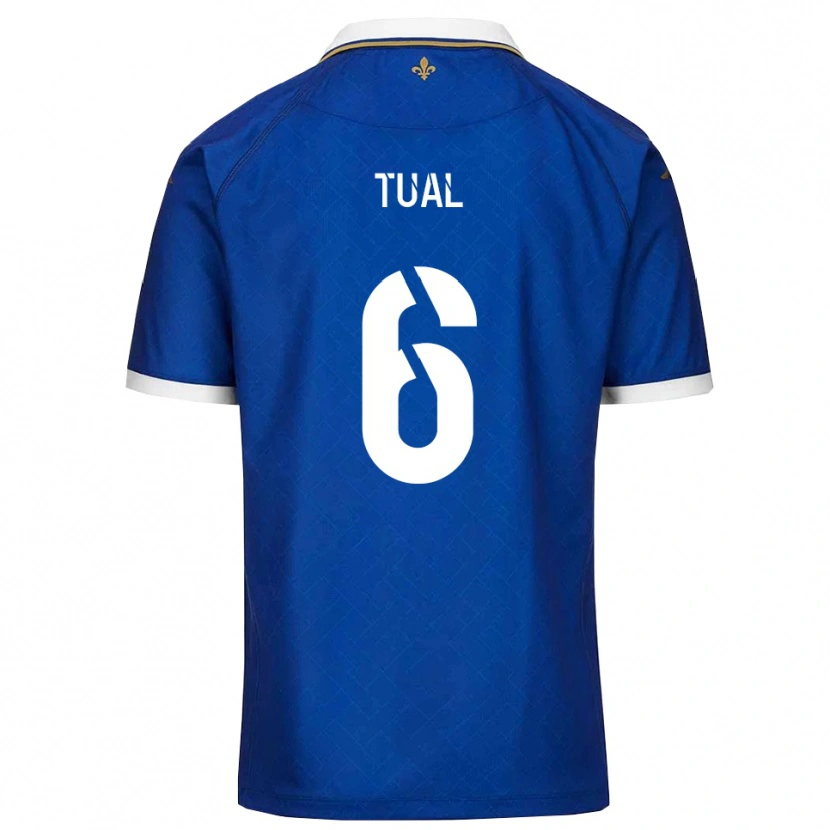 Danxen Herren Mathys Tual #6 Blau Gold Heimtrikot Trikot 2025/26 T-Shirt