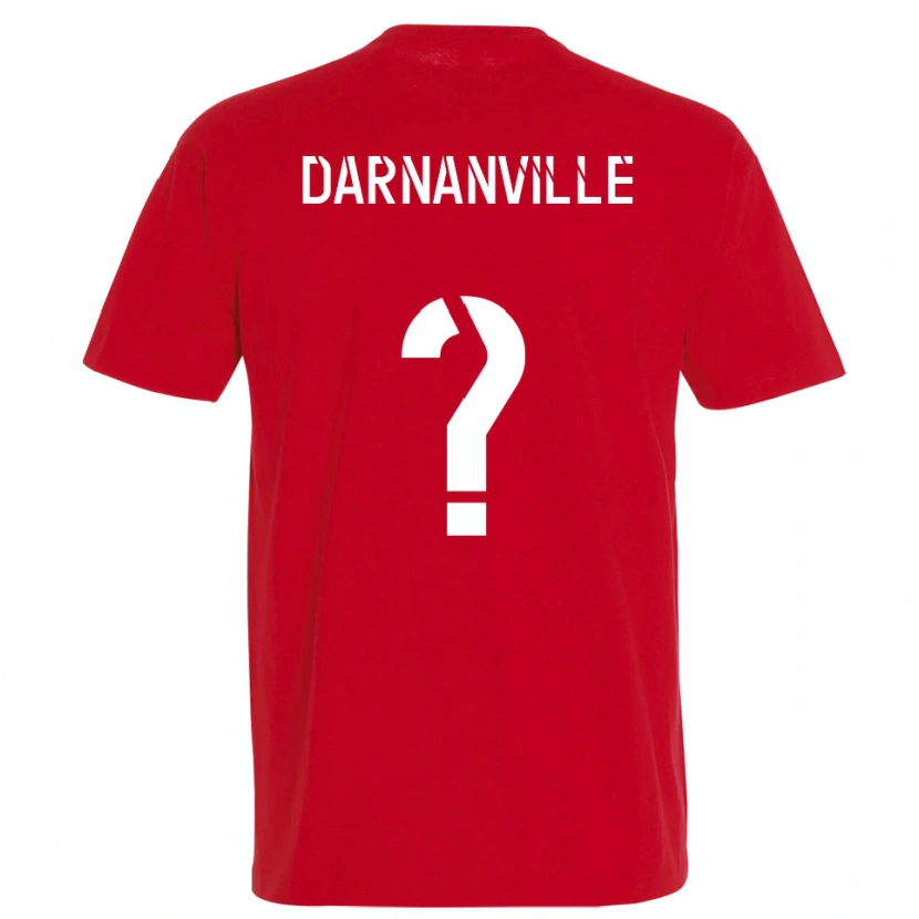 Danxen Herren Clément Darnanville #0 Rot Gelb Heimtrikot Trikot 2025/26 T-Shirt