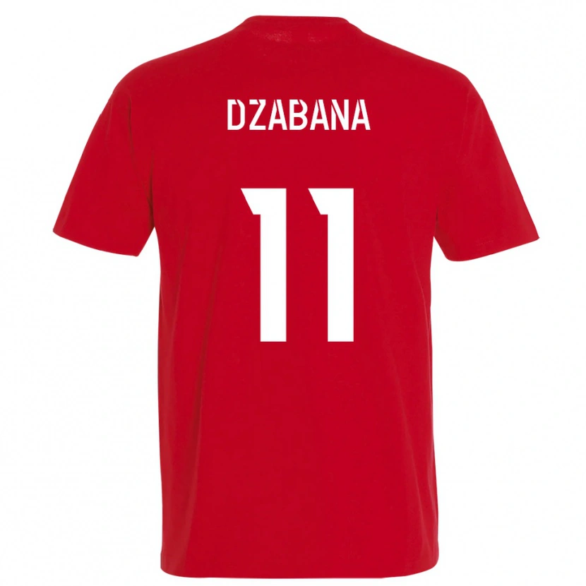 Danxen Herren Alan Dzabana #11 Rot Gelb Heimtrikot Trikot 2025/26 T-Shirt