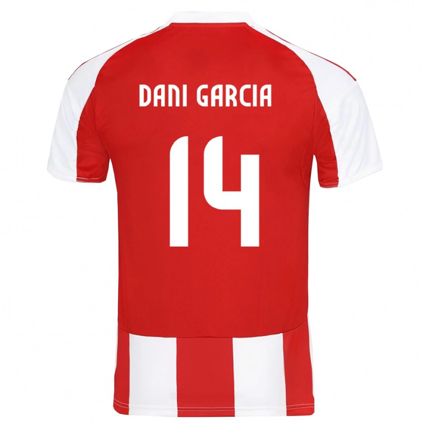 Danxen Herren Dani García #14 Rot Weiß Heimtrikot Trikot 2025/26 T-Shirt