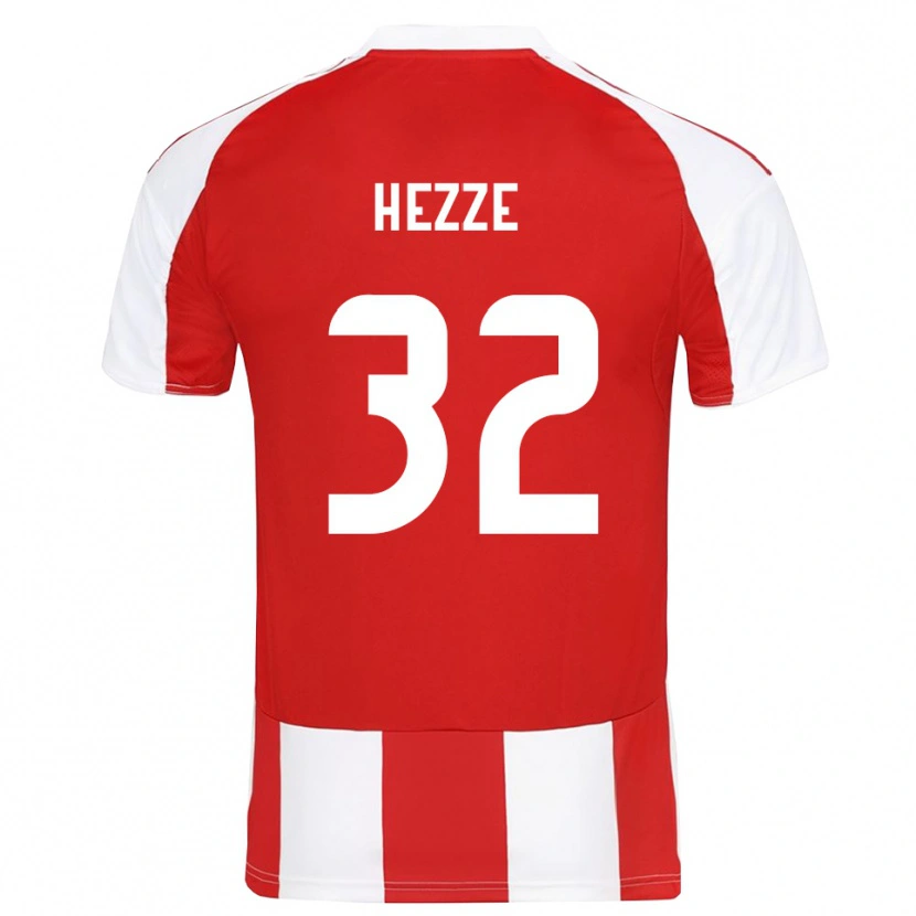 Danxen Herren Santiago Hezze #32 Rot Weiß Heimtrikot Trikot 2025/26 T-Shirt