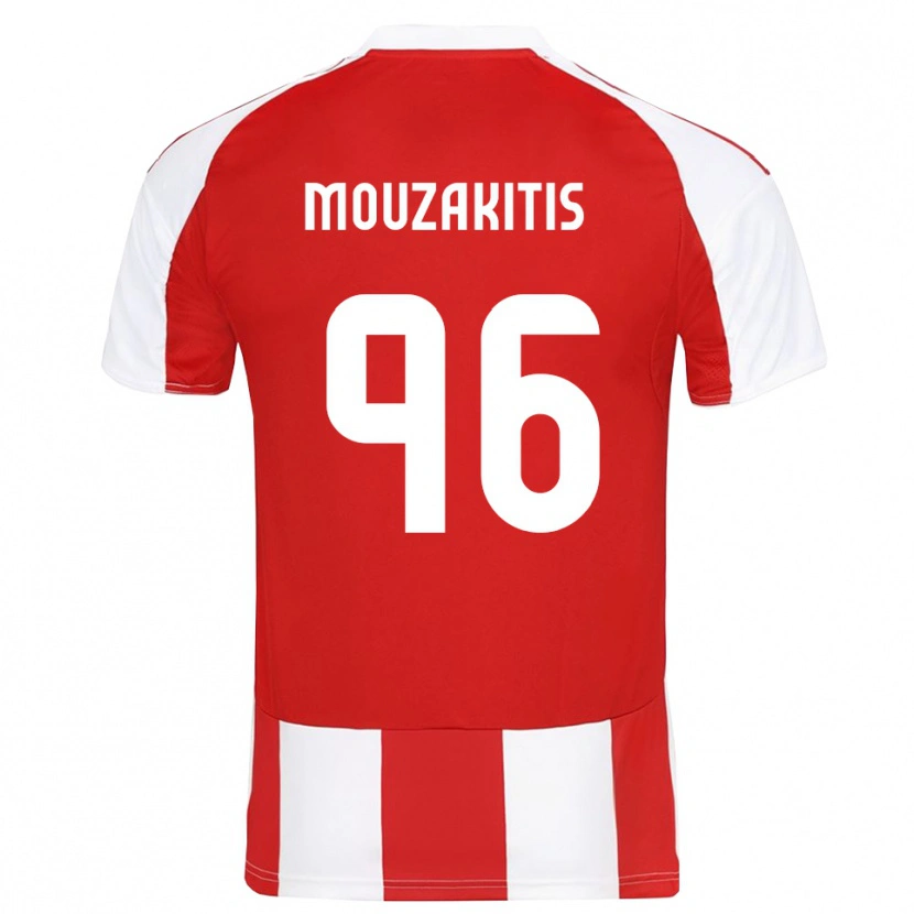 Danxen Herren Christos Mouzakitis #96 Rot Weiß Heimtrikot Trikot 2025/26 T-Shirt