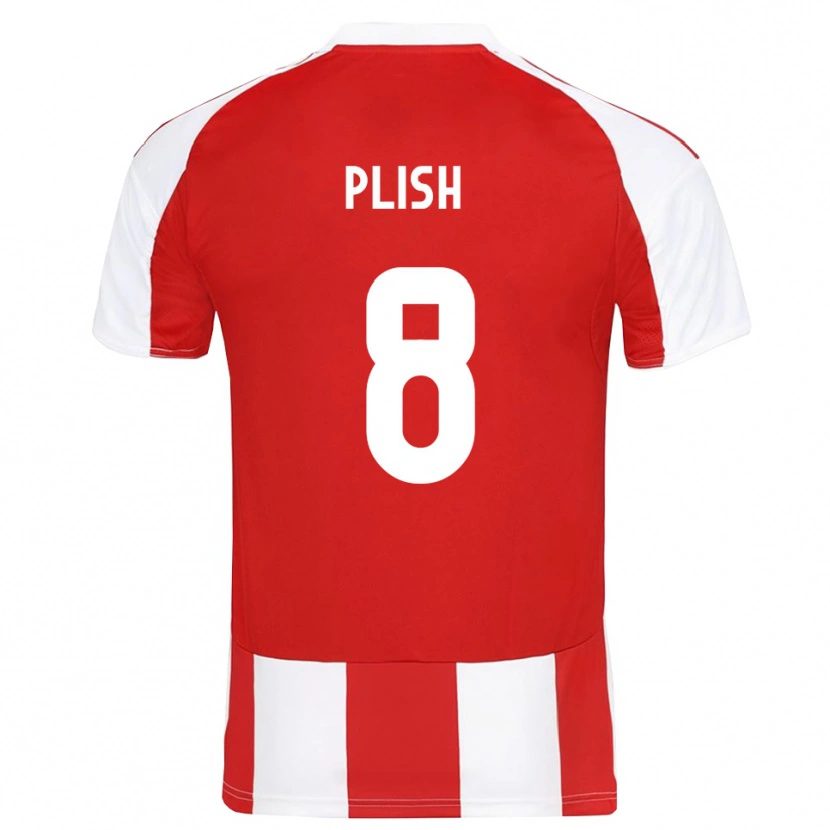 Danxen Herren Konstantin Plish #8 Rot Weiß Heimtrikot Trikot 2025/26 T-Shirt