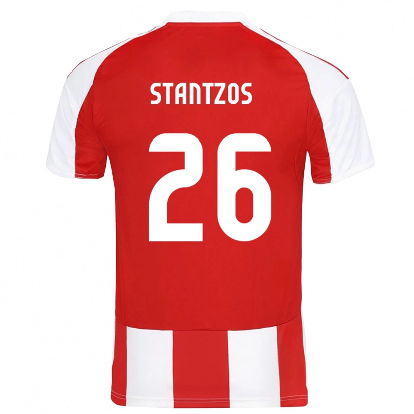 Danxen Herren Athanasios Stantzos #26 Rot Weiß Heimtrikot Trikot 2025/26 T-Shirt