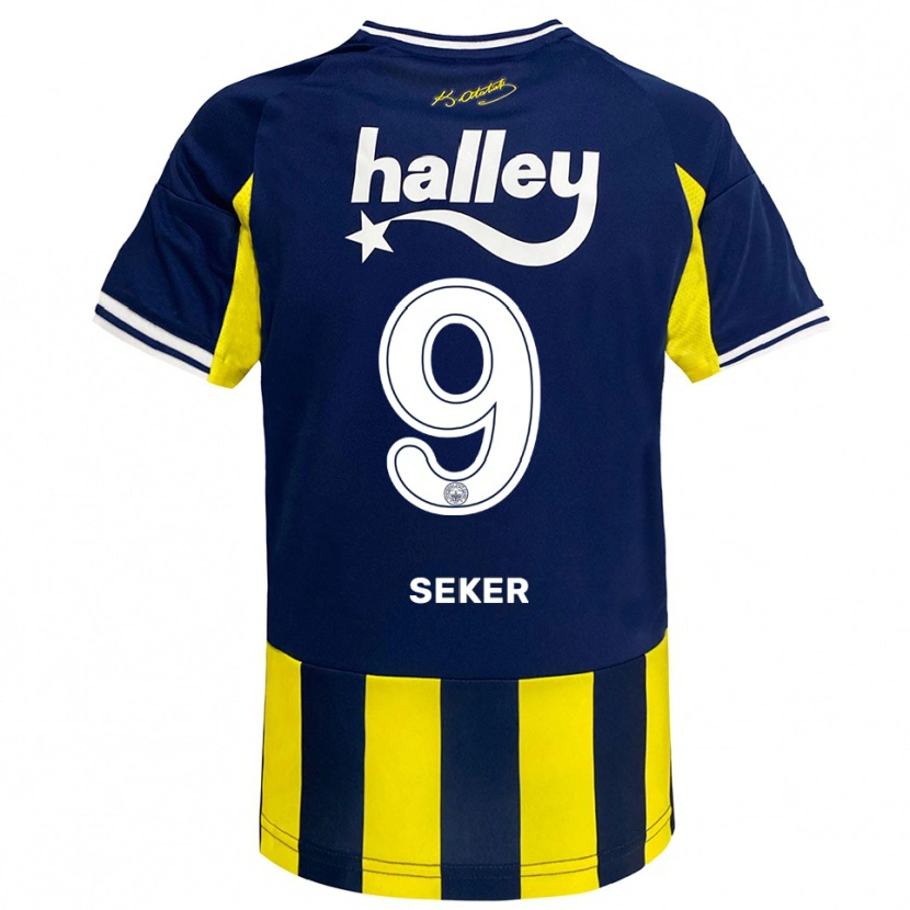 Danxen Herren Busem Şeker #9 Gelb Marineblau Weiß Heimtrikot Trikot 2025/26 T-Shirt