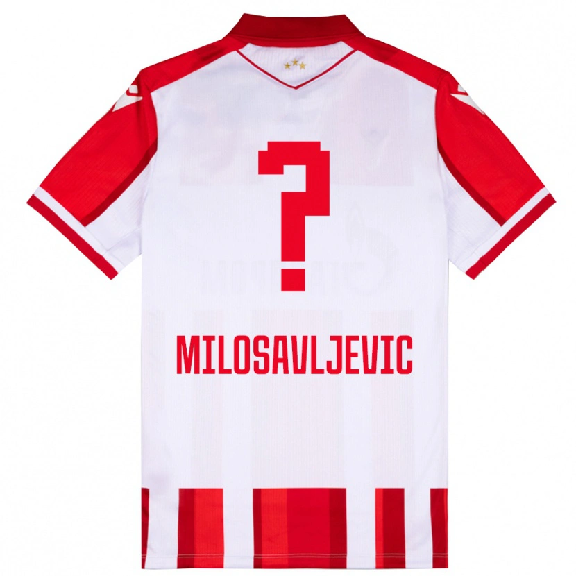 Danxen Herren Mihajlo Milosavljevic #0 Rot Weiß Heimtrikot Trikot 2025/26 T-Shirt