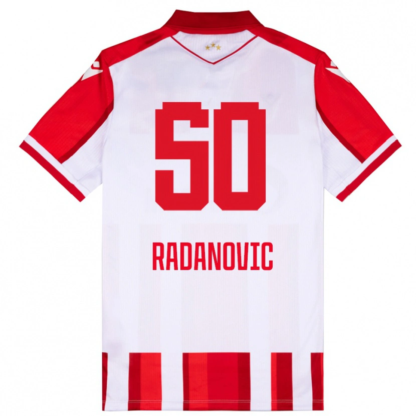 Danxen Herren Savo Radanovic #50 Rot Weiß Heimtrikot Trikot 2025/26 T-Shirt