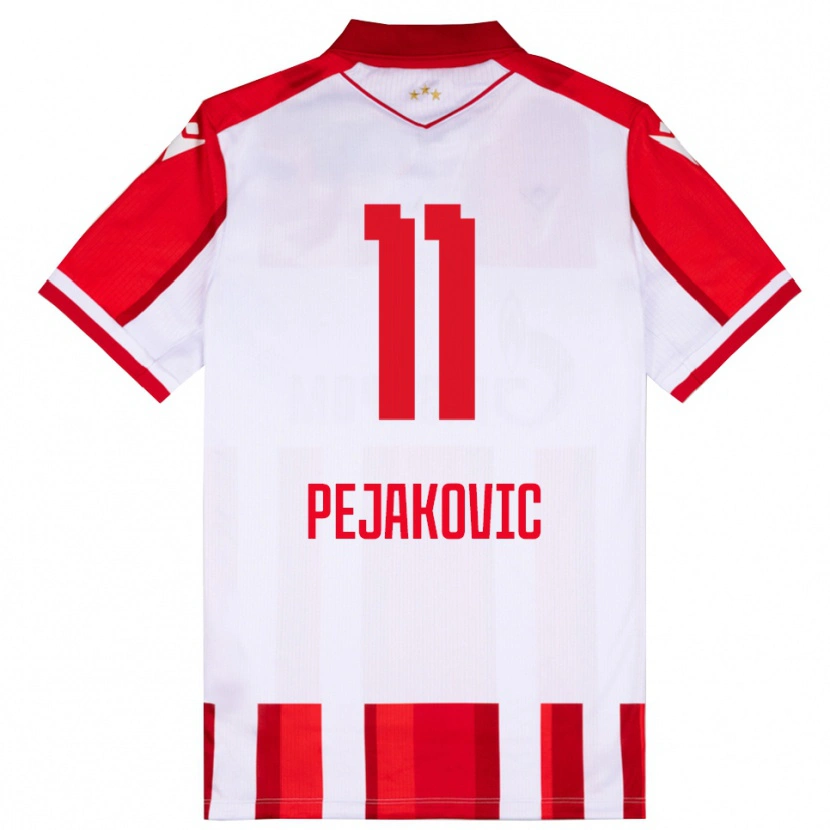 Danxen Herren Andrija Pejakovic #11 Rot Weiß Heimtrikot Trikot 2025/26 T-Shirt