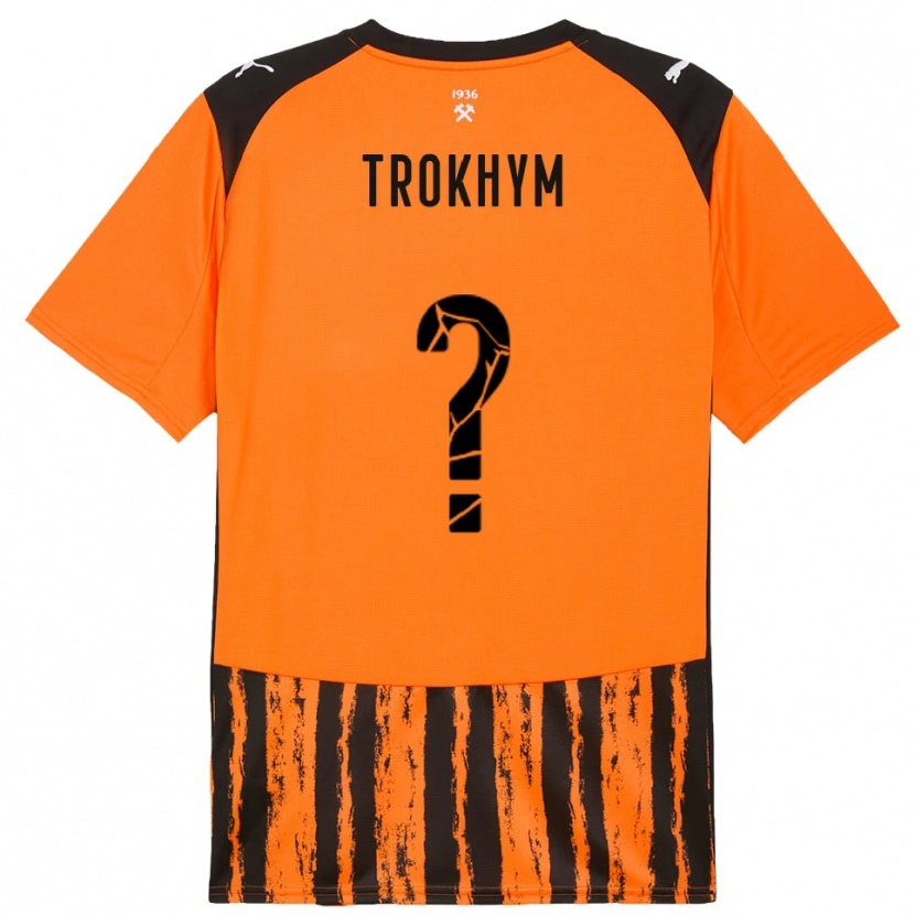 Danxen Herren Arseniy-Tymofiy Trokhym #0 Orange Schwarz Heimtrikot Trikot 2025/26 T-Shirt