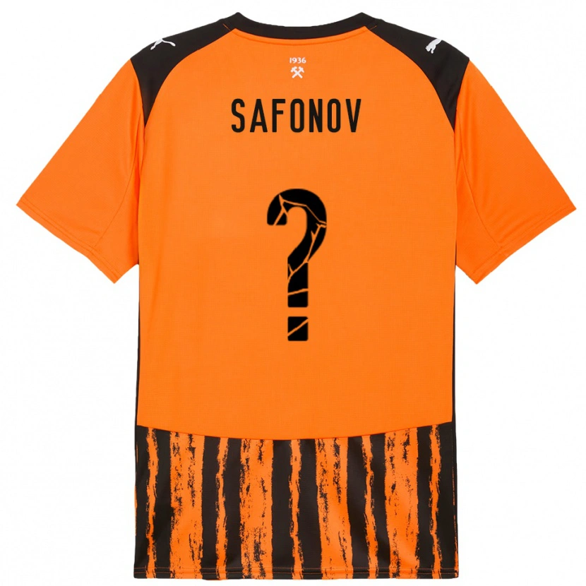 Danxen Herren Arseniy Safonov #0 Orange Schwarz Heimtrikot Trikot 2025/26 T-Shirt