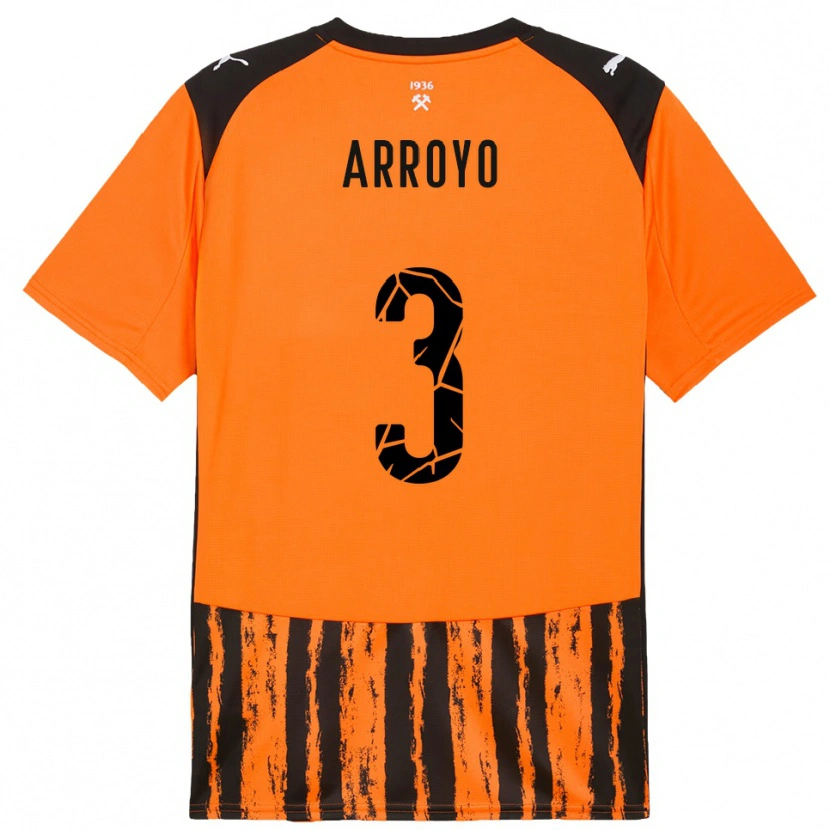 Danxen Herren Diego Arroyo #3 Orange Schwarz Heimtrikot Trikot 2025/26 T-Shirt