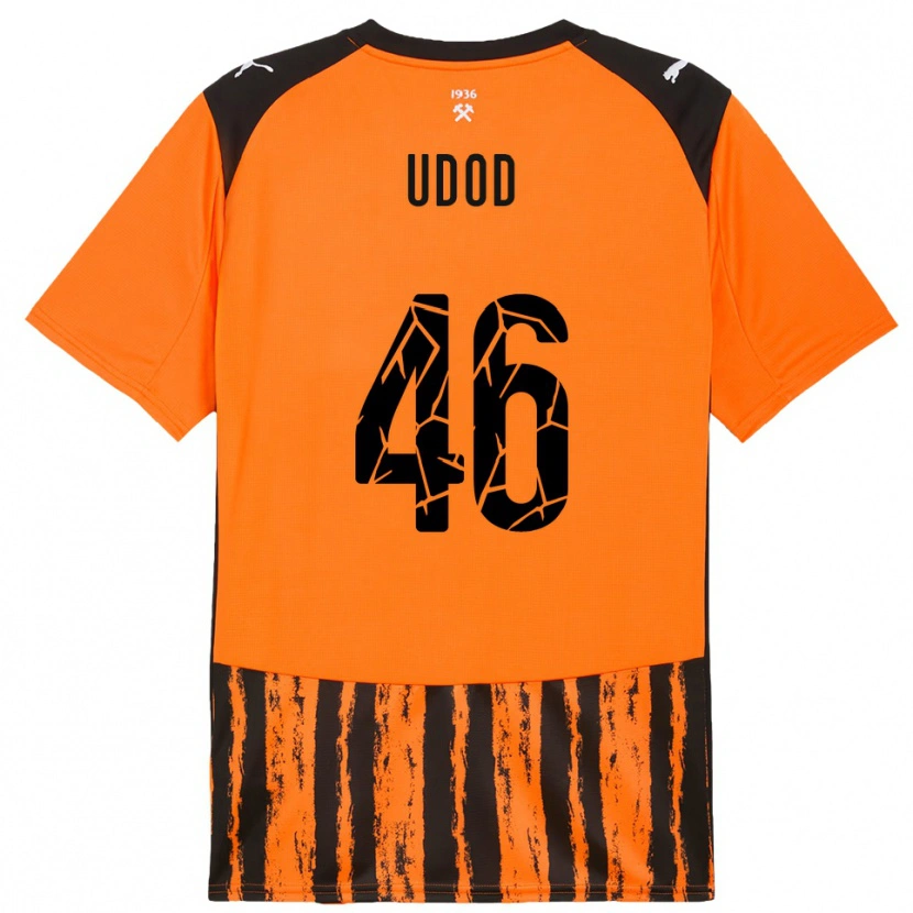 Danxen Herren Danylo Udod #46 Orange Schwarz Heimtrikot Trikot 2025/26 T-Shirt