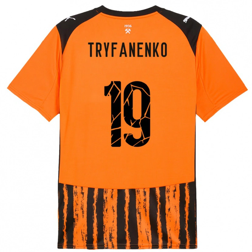 Danxen Herren Bogdan Tryfanenko #19 Orange Schwarz Heimtrikot Trikot 2025/26 T-Shirt