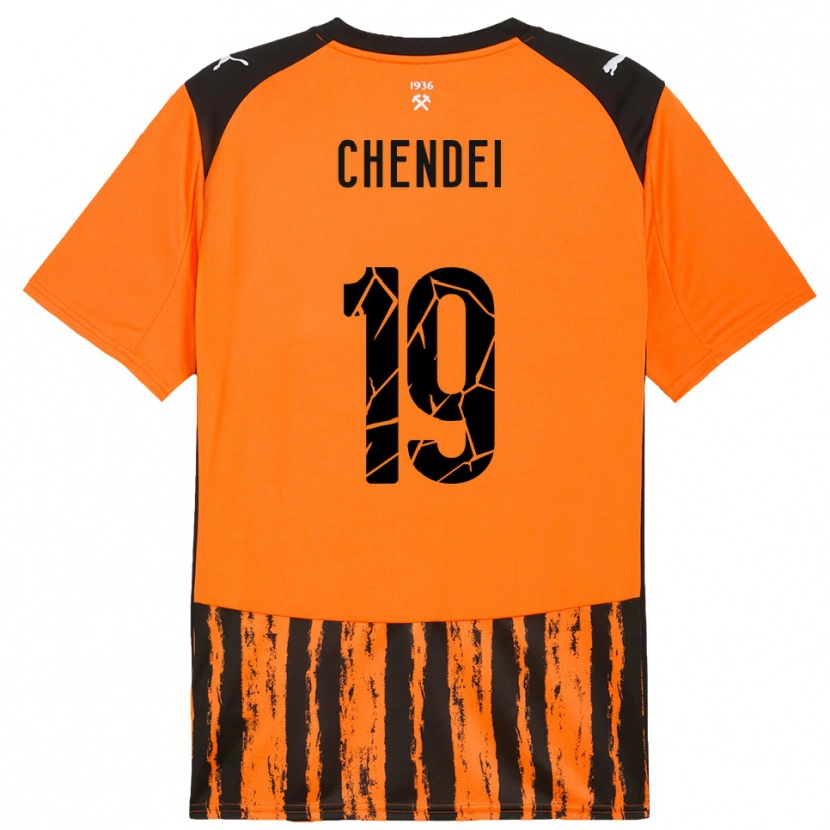 Danxen Herren Nataliia Chendei #19 Orange Schwarz Heimtrikot Trikot 2025/26 T-Shirt