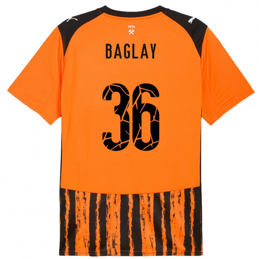 Danxen Herren Rostyslav Baglay #36 Orange Schwarz Heimtrikot Trikot 2025/26 T-Shirt
