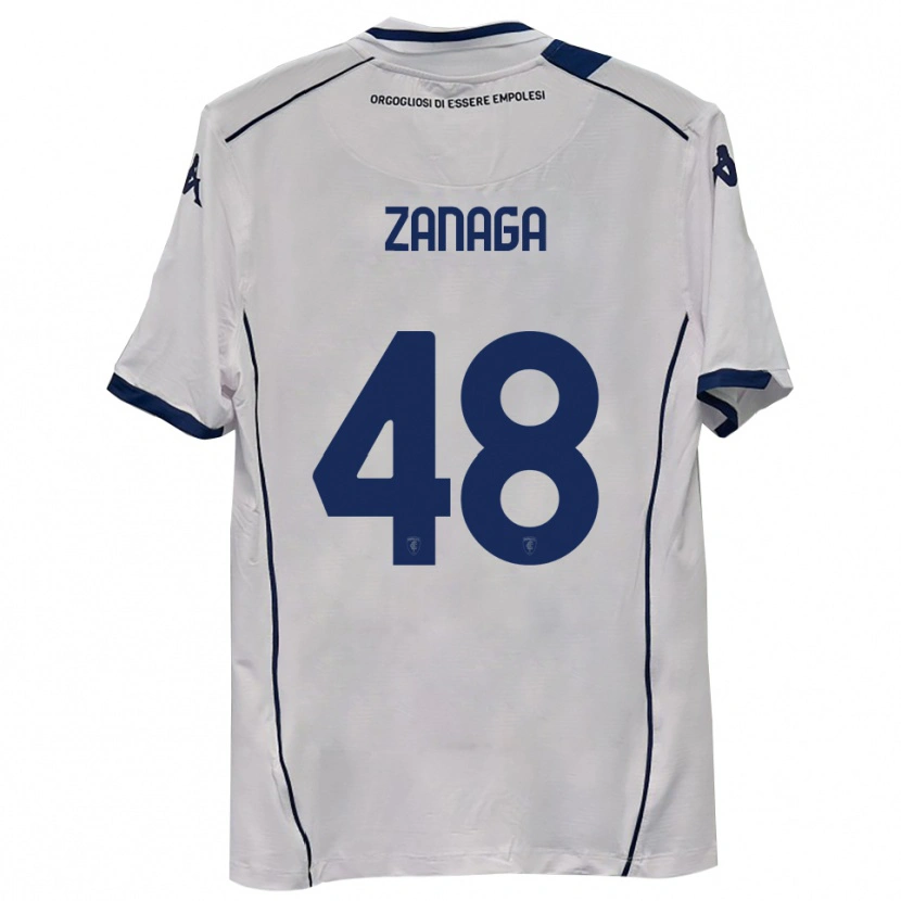 Danxen Herren Edoardo Zanaga #48 Dunkelmarineblau Auswärtstrikot Trikot 2025/26 T-Shirt