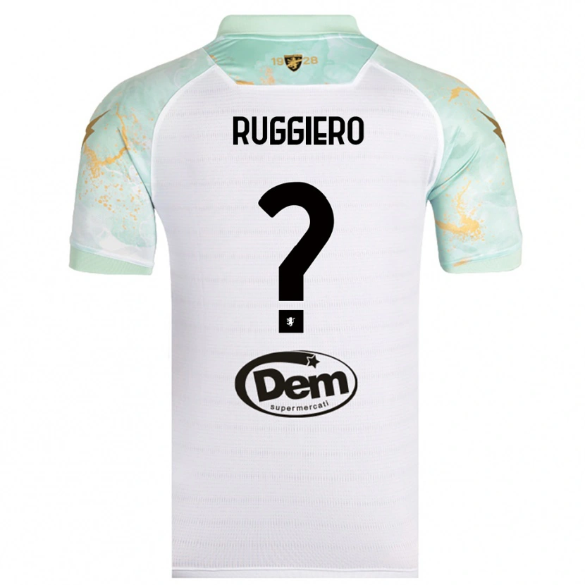 Danxen Herren Gregory Ruggiero #0 Weiß Schwarz Auswärtstrikot Trikot 2025/26 T-Shirt