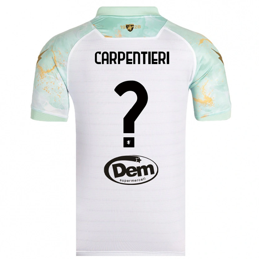 Danxen Herren Christian Carpentieri #0 Weiß Schwarz Auswärtstrikot Trikot 2025/26 T-Shirt