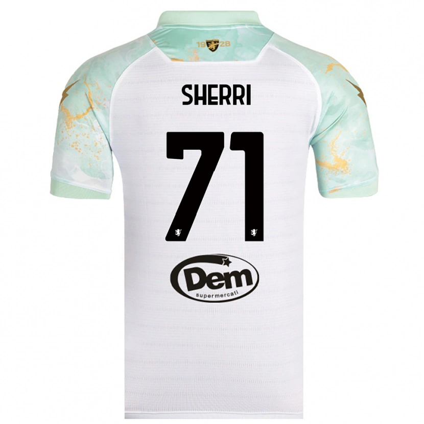 Danxen Herren Alen Sherri #71 Weiß Schwarz Auswärtstrikot Trikot 2025/26 T-Shirt