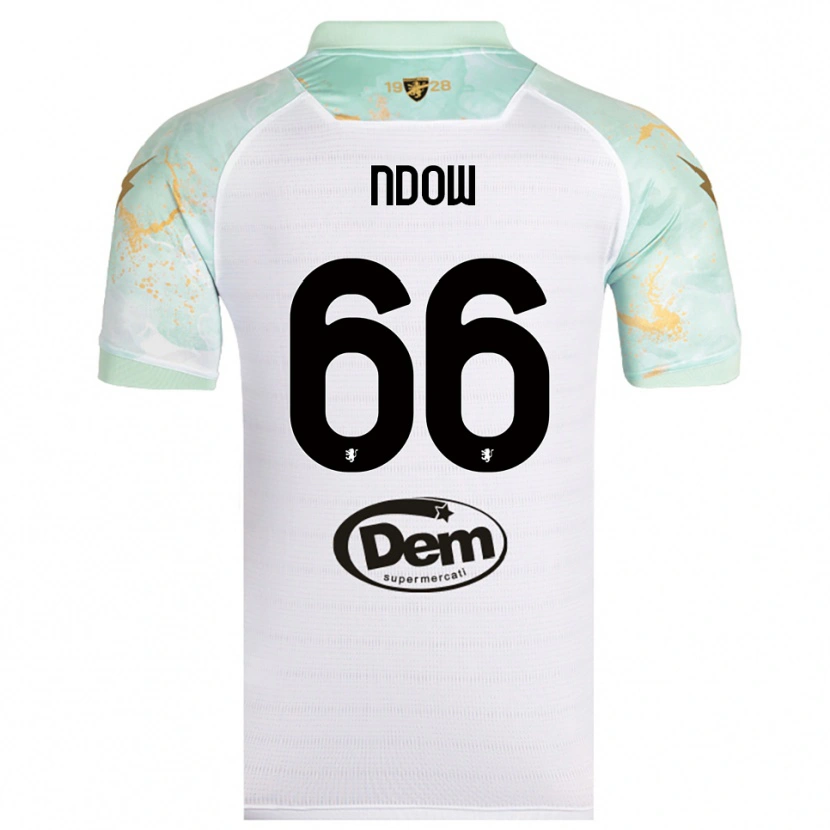 Danxen Herren Abdoulie Ndow #66 Weiß Schwarz Auswärtstrikot Trikot 2025/26 T-Shirt