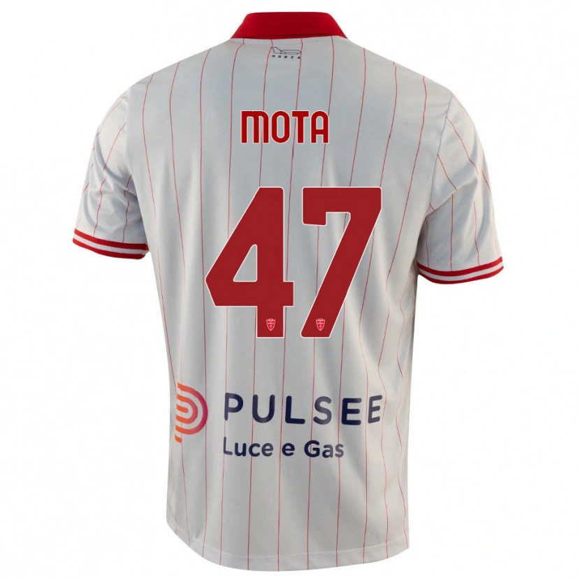 Danxen Herren Dany Mota #47 Weiß Rot Blau Auswärtstrikot Trikot 2025/26 T-Shirt