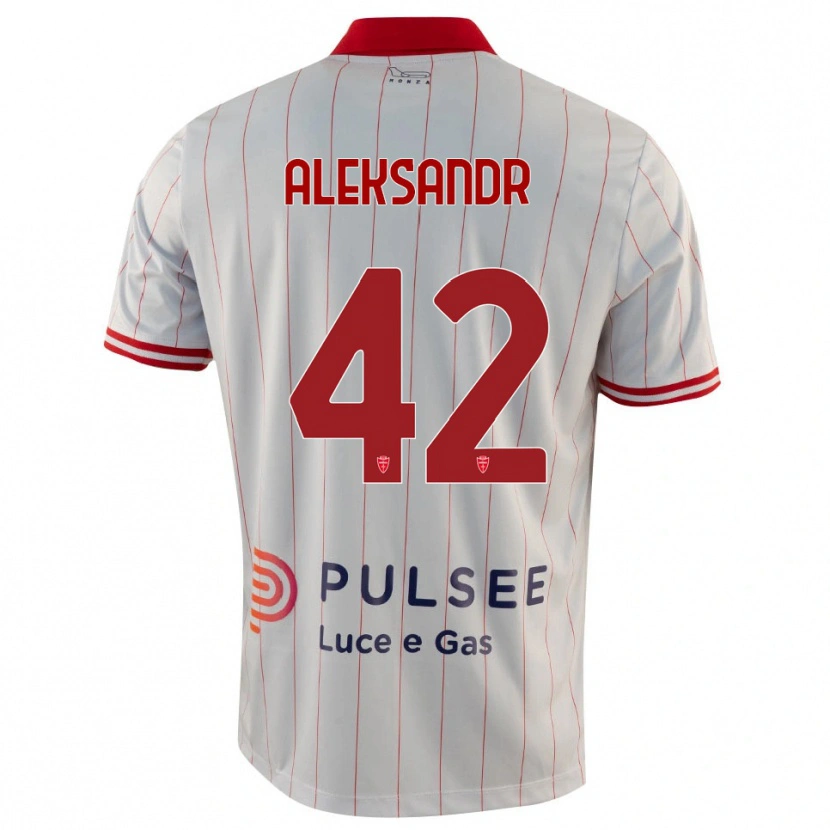 Danxen Herren Aleksandr Ballabio #42 Weiß Rot Blau Auswärtstrikot Trikot 2025/26 T-Shirt