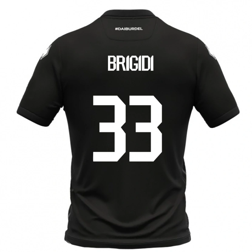 Danxen Herren Massimo Brigidi #33 Schwarz Weiß Auswärtstrikot Trikot 2025/26 T-Shirt