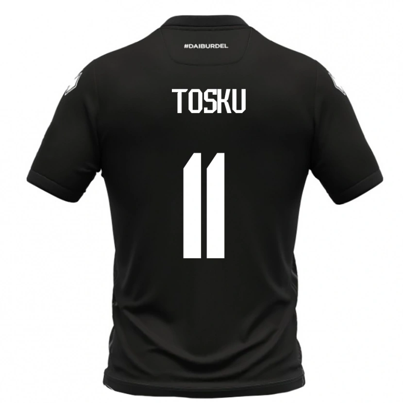 Danxen Herren Frederik Tosku #11 Schwarz Weiß Auswärtstrikot Trikot 2025/26 T-Shirt
