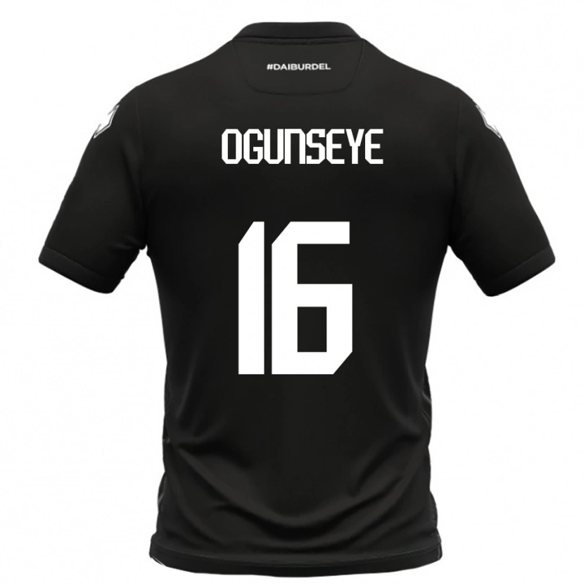 Danxen Herren Roberto Ogunseye #16 Schwarz Weiß Auswärtstrikot Trikot 2025/26 T-Shirt