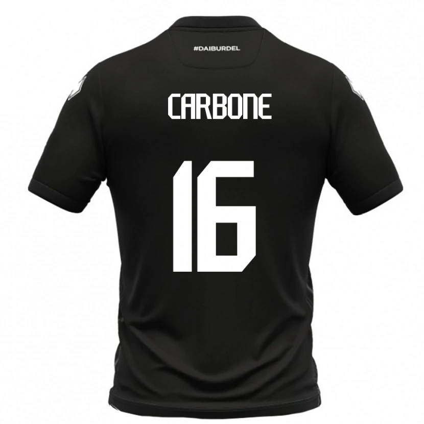 Danxen Herren Andrea Carbone #16 Schwarz Weiß Auswärtstrikot Trikot 2025/26 T-Shirt