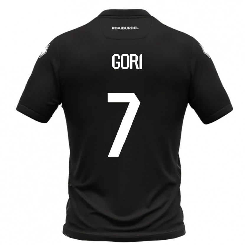 Danxen Herren Samuele Gori #7 Schwarz Weiß Auswärtstrikot Trikot 2025/26 T-Shirt