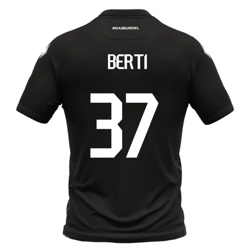 Danxen Herren Filippo Berti #37 Schwarz Weiß Auswärtstrikot Trikot 2025/26 T-Shirt