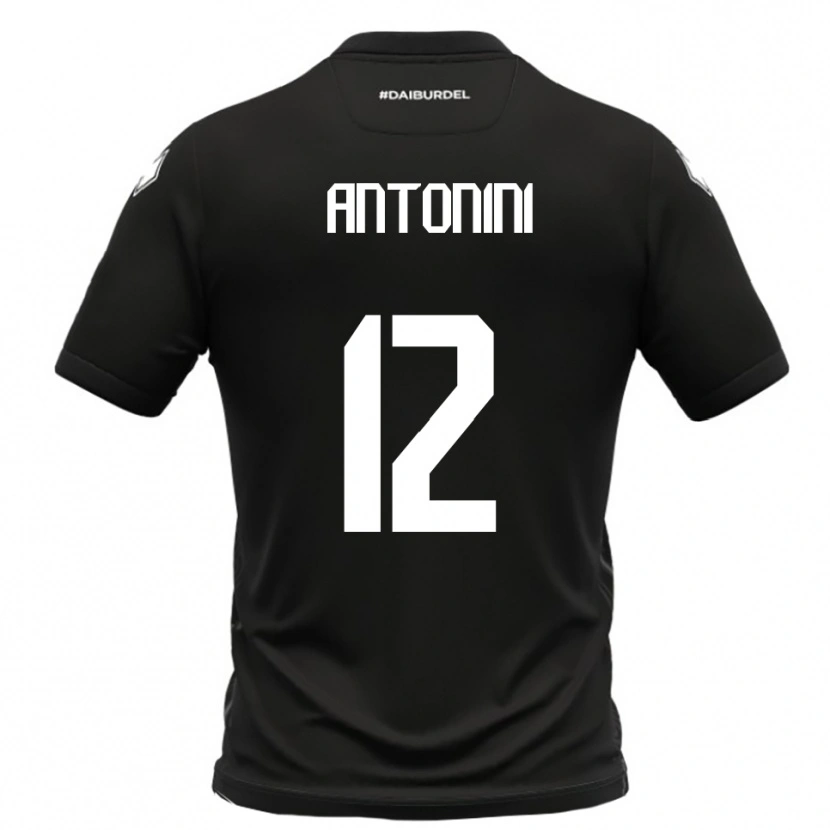 Danxen Herren Francesco Antonini #12 Schwarz Weiß Auswärtstrikot Trikot 2025/26 T-Shirt