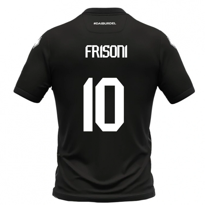Danxen Herren Riccardo Frisoni #10 Schwarz Weiß Auswärtstrikot Trikot 2025/26 T-Shirt