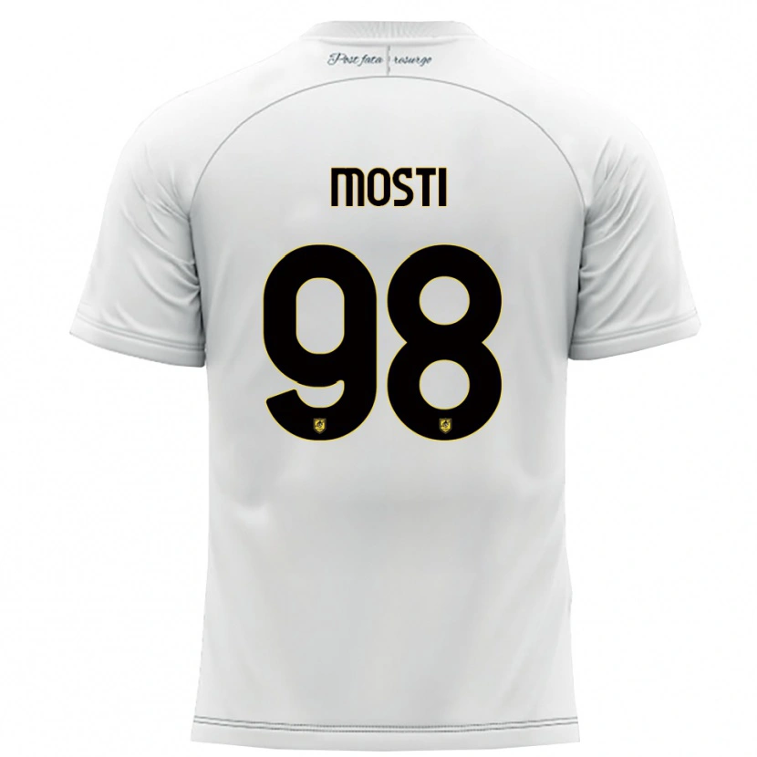 Danxen Herren Nicola Mosti #98 Weiß Gelb Auswärtstrikot Trikot 2025/26 T-Shirt