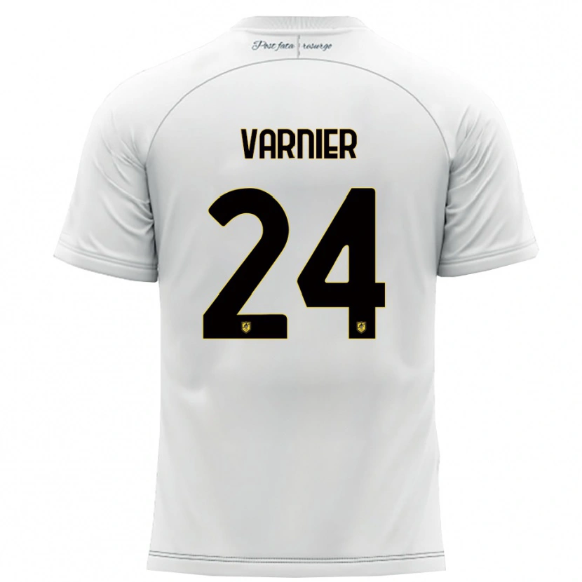 Danxen Herren Marco Varnier #24 Weiß Gelb Auswärtstrikot Trikot 2025/26 T-Shirt