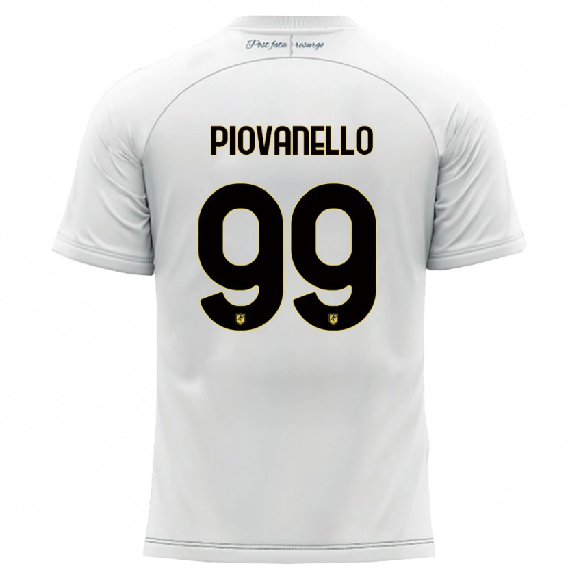 Danxen Herren Enrico Piovanello #99 Weiß Gelb Auswärtstrikot Trikot 2025/26 T-Shirt