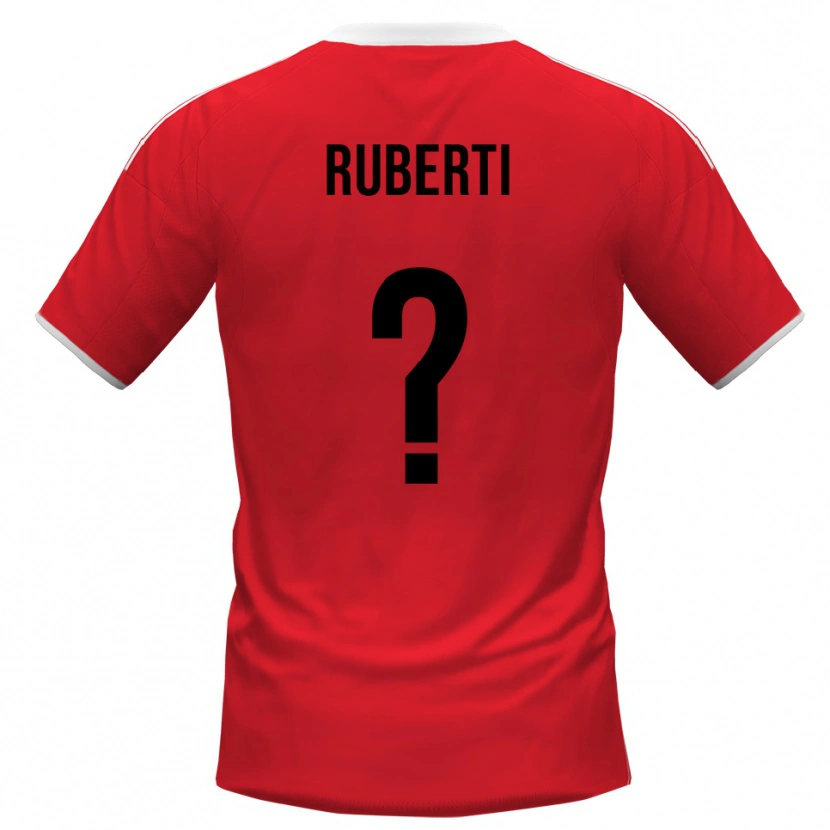 Danxen Herren Niccolò Ruberti #0 Rot Weiß Auswärtstrikot Trikot 2025/26 T-Shirt